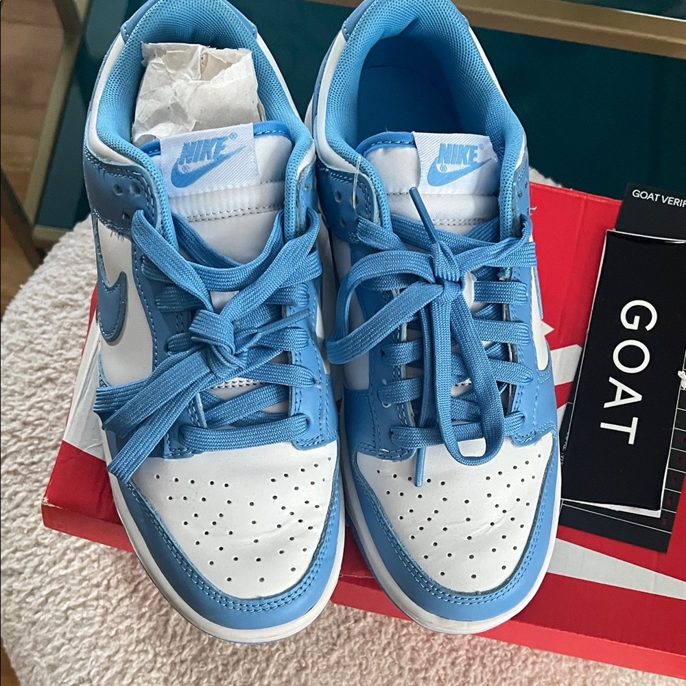 Nike Blue and White Athletic Shoes